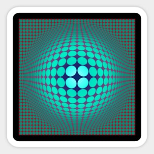 Homage to Vasarely 11 Sticker